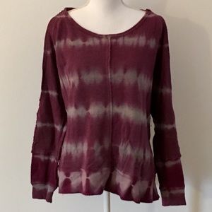 LAST CHANCE FREE PEOPLE Purple Tye Dye Sweatshirt
